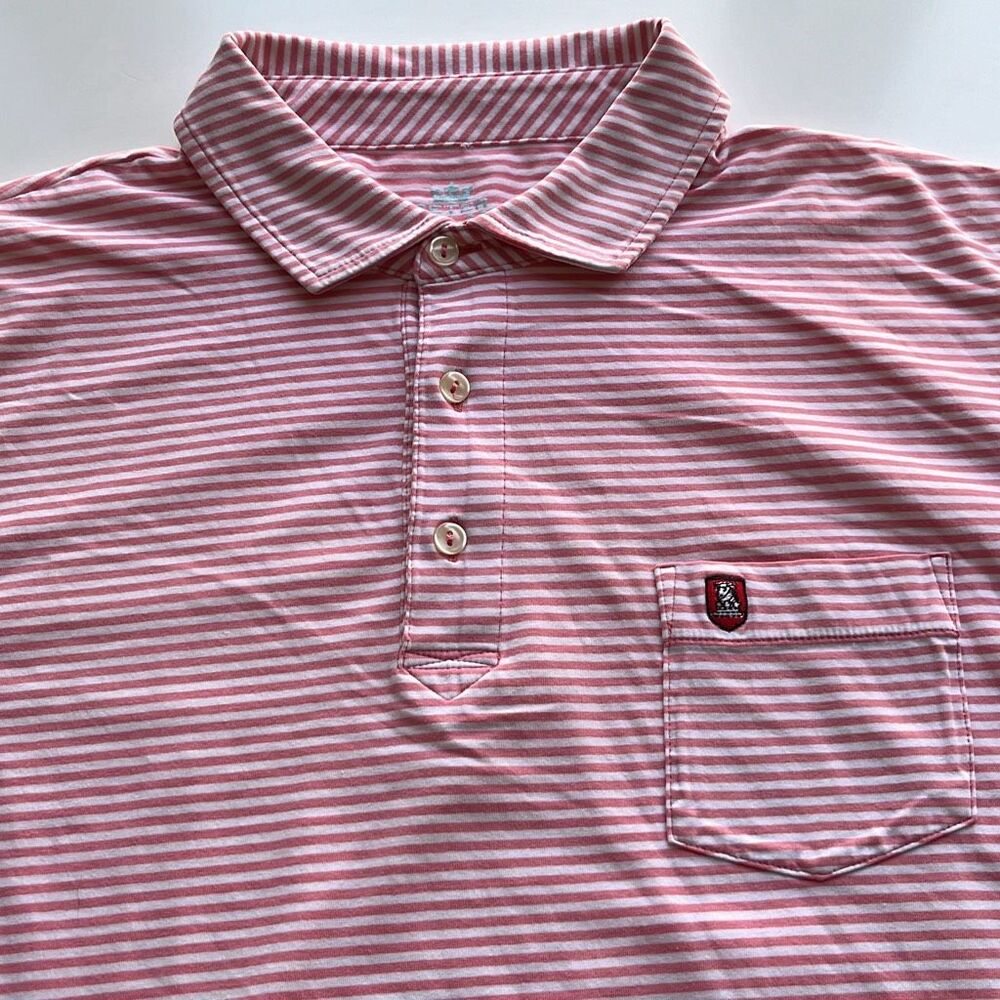 Peter Millar Striped Seaside Wash Performance Cotton/Elastane Stretch Polo Mens
